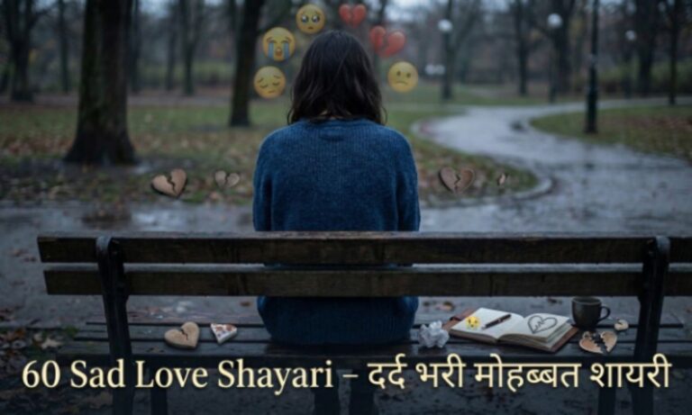 60 Sad Love Shayari – दर्द भरी मोहब्बत शायरी