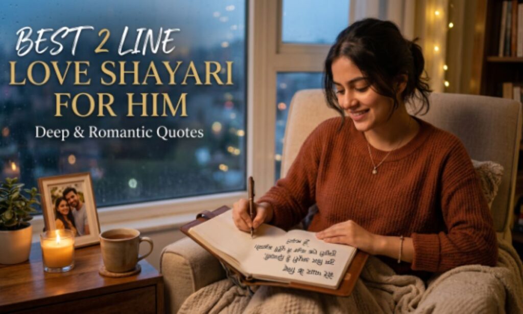 Best 2 Line Love Shayari for Him