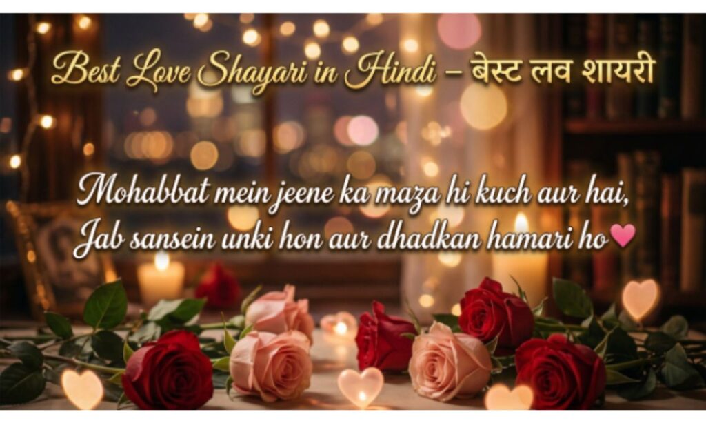 Best Love Shayari in Hindi