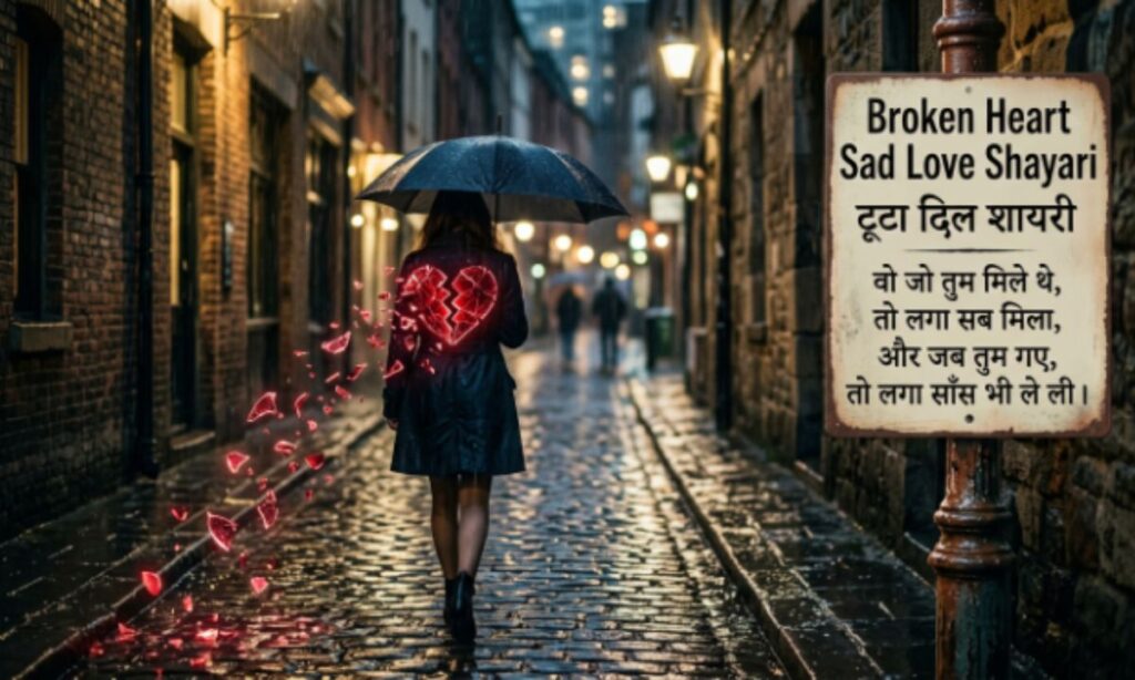 Broken Heart Sad Love Shayari (टूटा दिल शायरी)