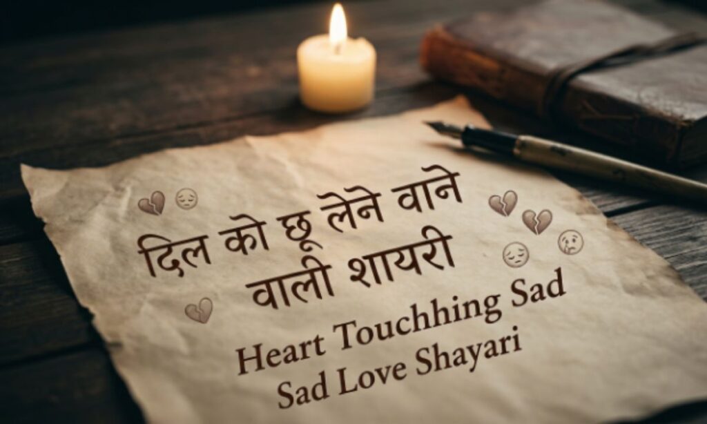 Heart Touching Sad Love Shayari (दिल को छू लेने वाली शायरी)