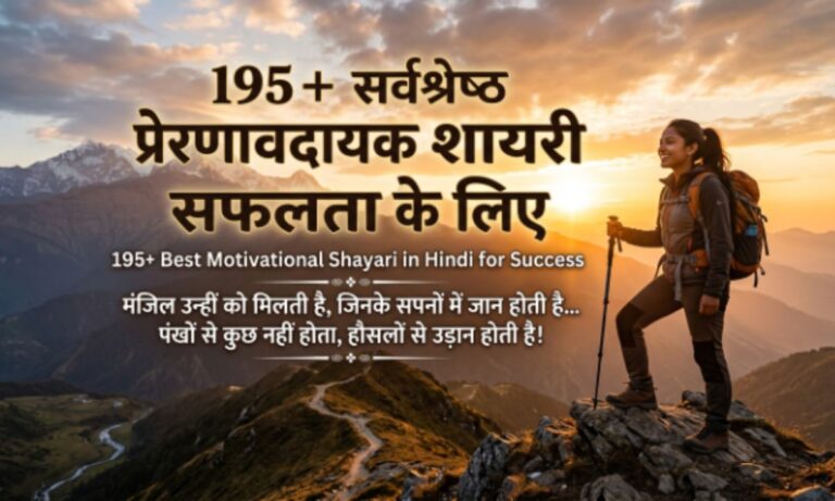 195+ Best Motivational Shayari in Hindi for Success
