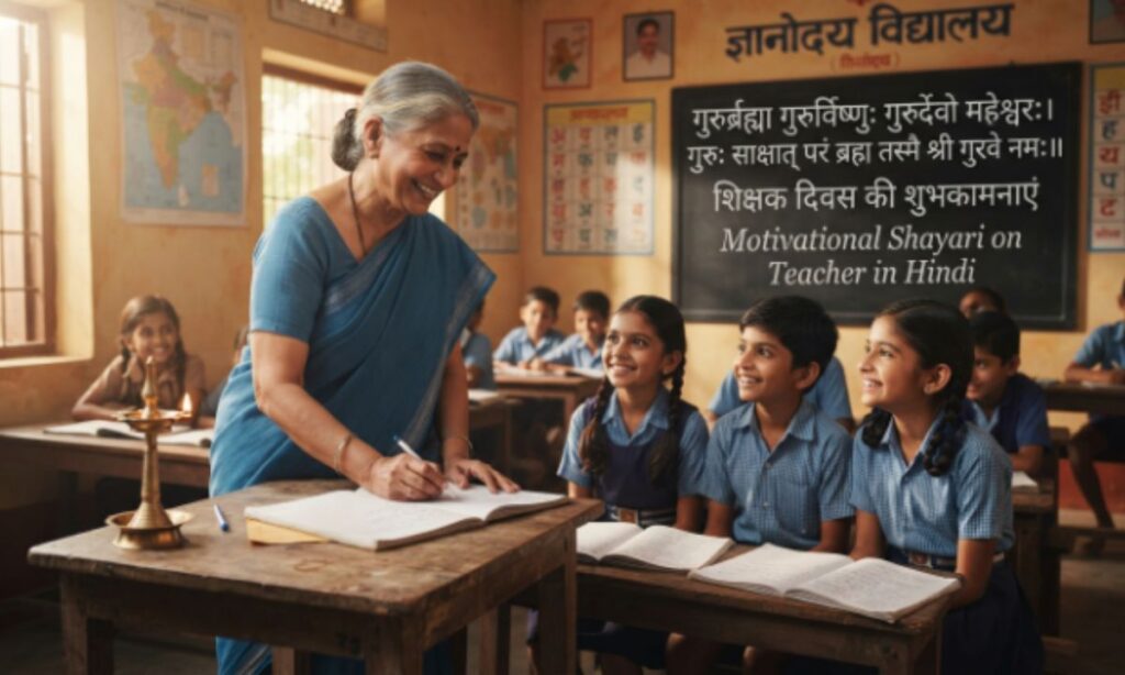 Motivational Shayari on Teacher in Hindi