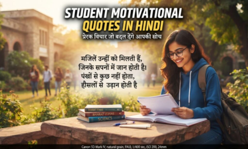 Student Motivational Quotes in Hindi