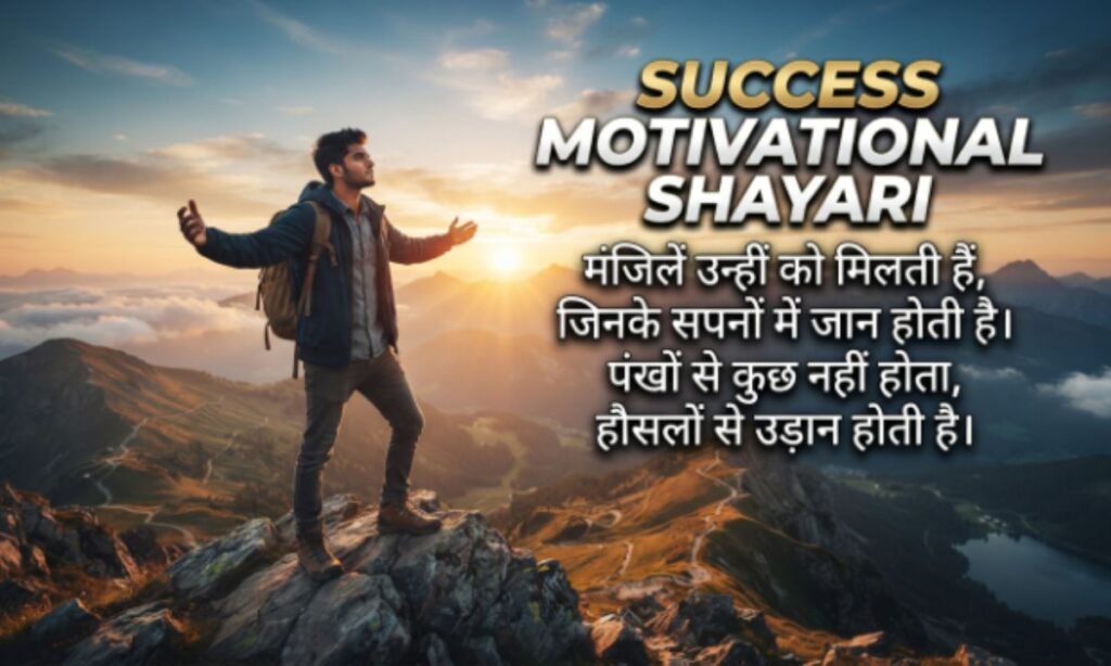 Success Motivational Shayari in Hindi 