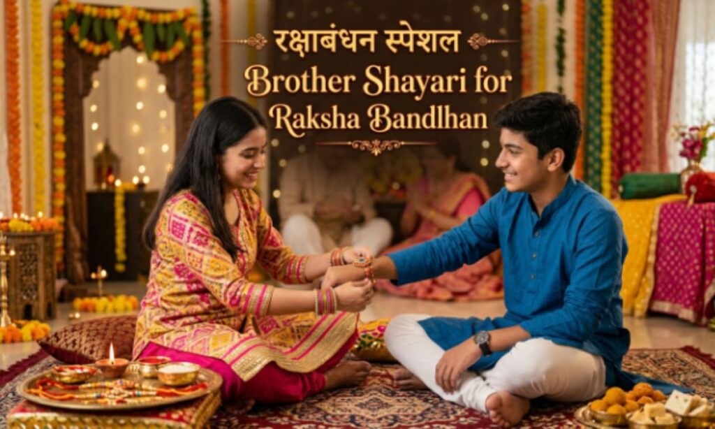 brother Shayari for Raksha Bandhan