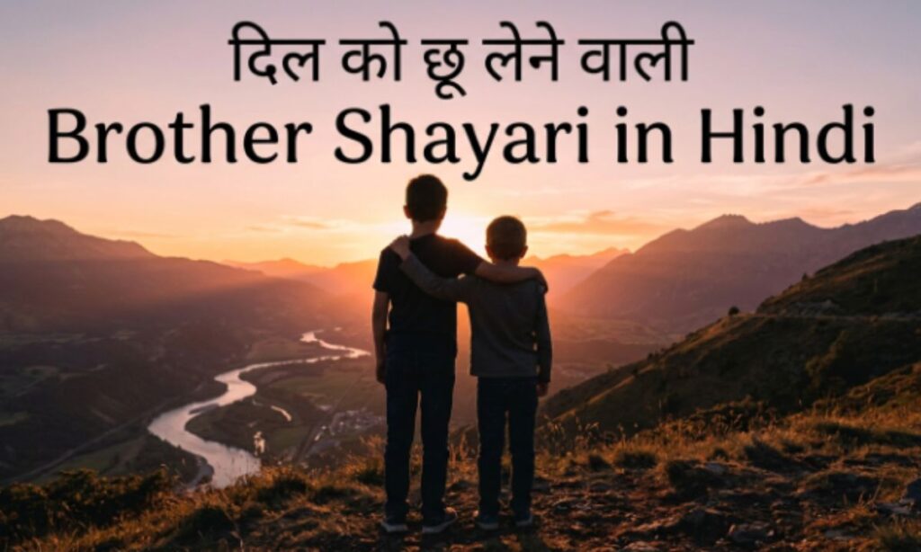 _दिल को छू लेने वाली Brother Shayari in Hindi