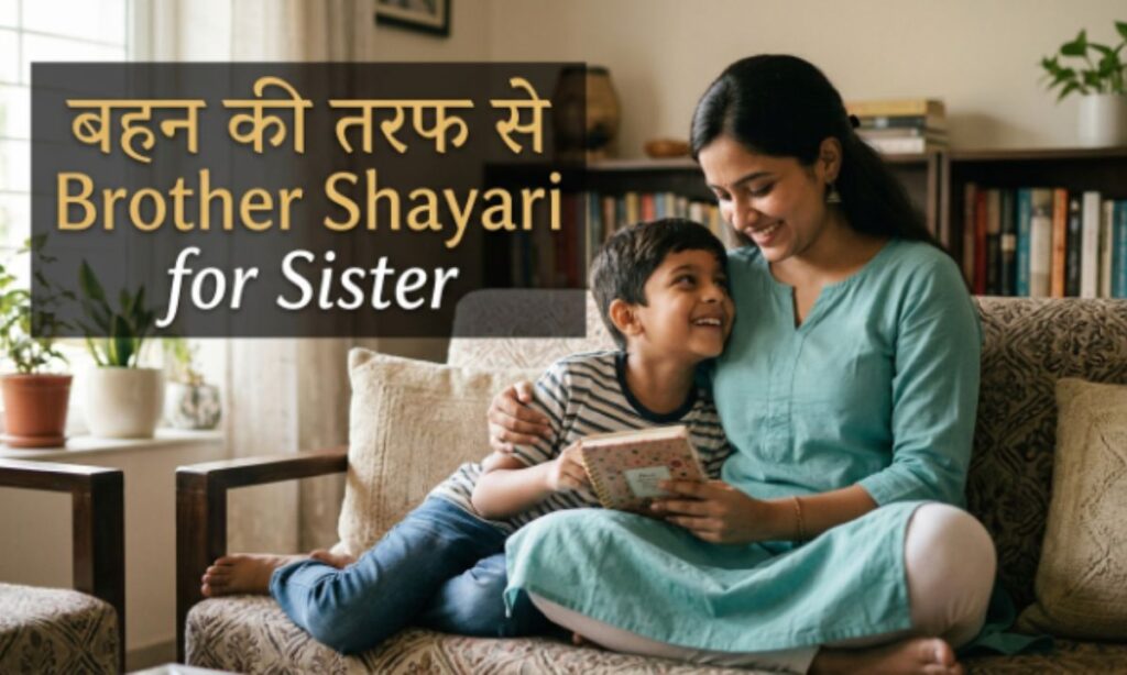 बहन की तरफ से Brother Shayari for Sister