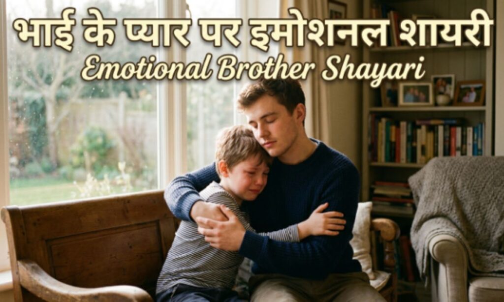 भाई के प्यार पर इमोशनल शायरी – Emotional Brother Shayariभाई के प्यार पर इमोशनल शायरी – Emotional Brother Shayari